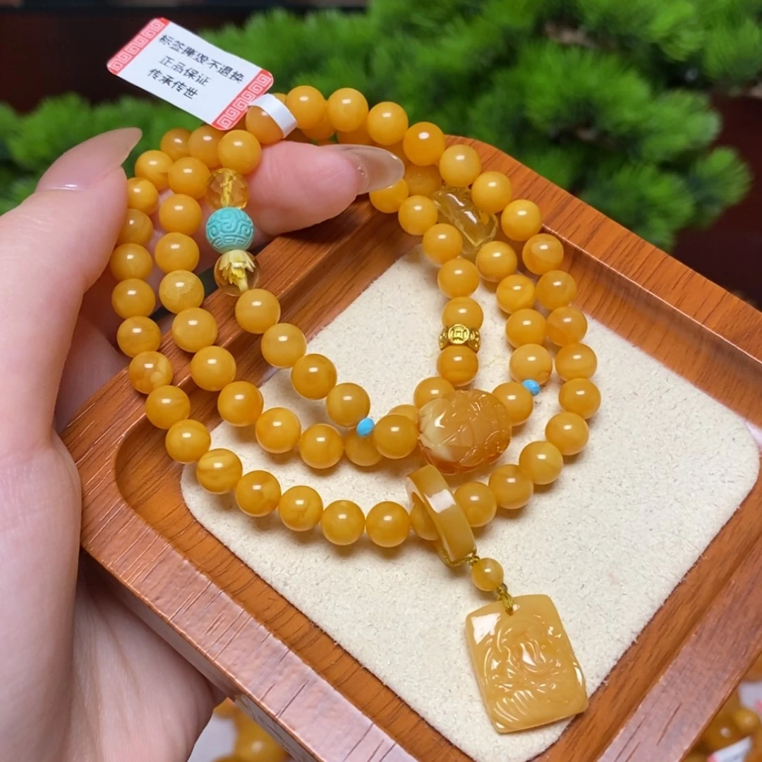 【闪购商品】未镶嵌蜜蜡手链手串