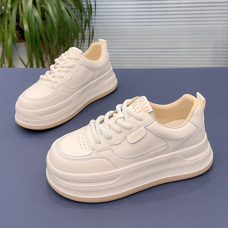 厚底增高轻便女款板鞋女2025春季新款鞋子百搭爆款小白鞋休闲女鞋
