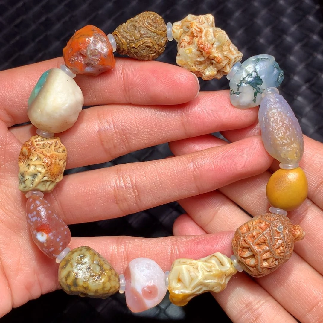 未镶嵌玛瑙/玉髓珠宝半成品