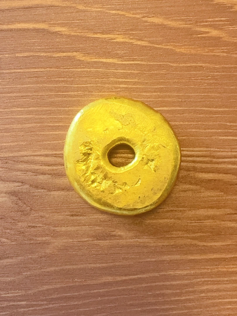圆形实心刻字创意摆件