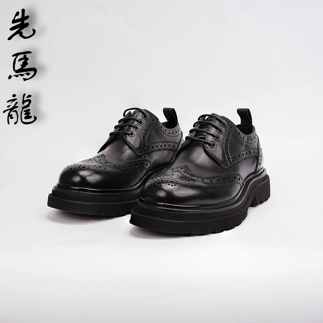 优品男鞋头层牛皮春季新款商务低帮小皮鞋青春休闲鞋子男款shoes