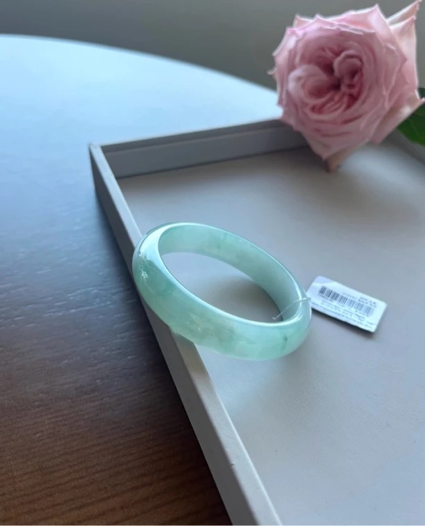 碧波缠丝翠云 翡翠手镯044916