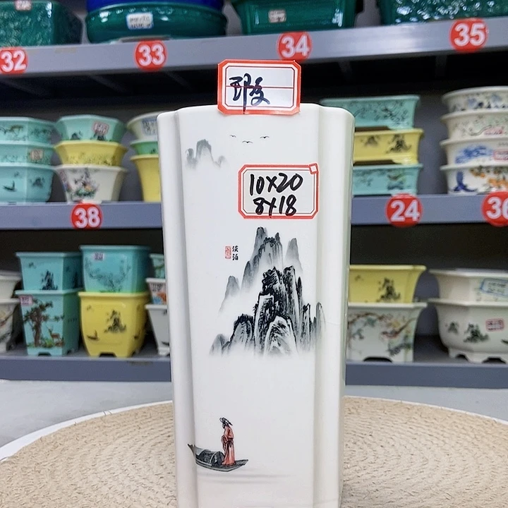 紫砂花瓶紫砂花盆