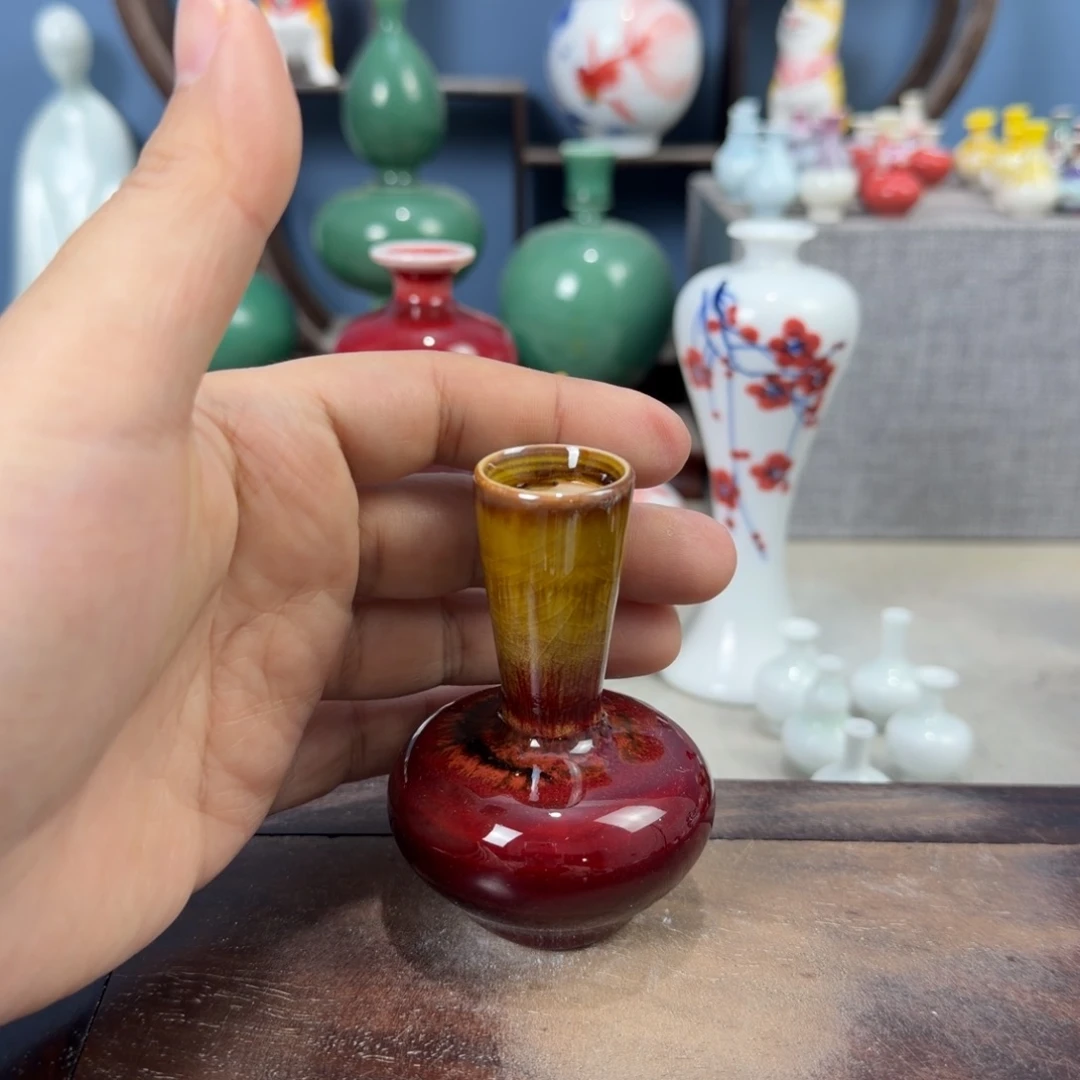 陶瓷手工小花器摆件