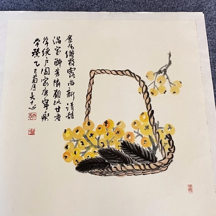 国画纯手绘国画写意作品50*50