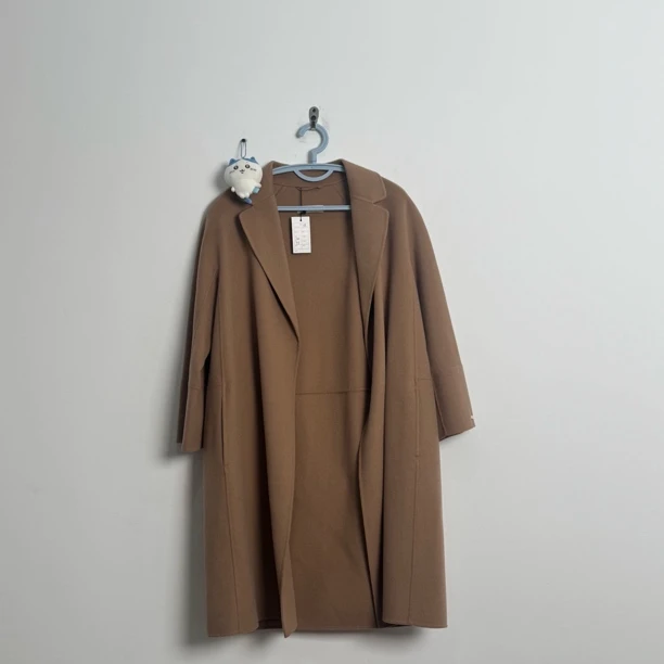 99新 MaxMara S'maxmara羊毛中长款大衣 38码