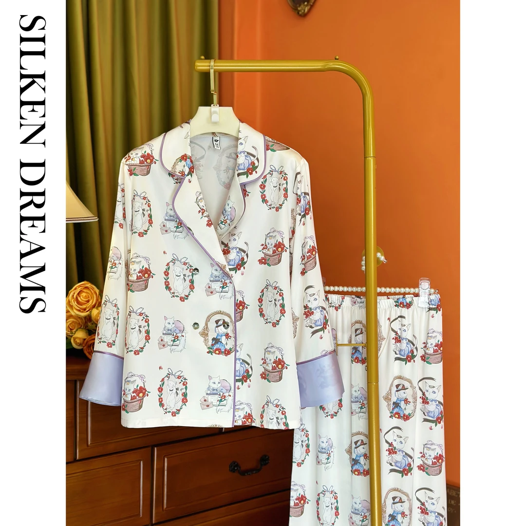 【紫罗兰 | 永恒花园】春秋可爱轻奢休闲可外穿薄款睡衣家居服套装