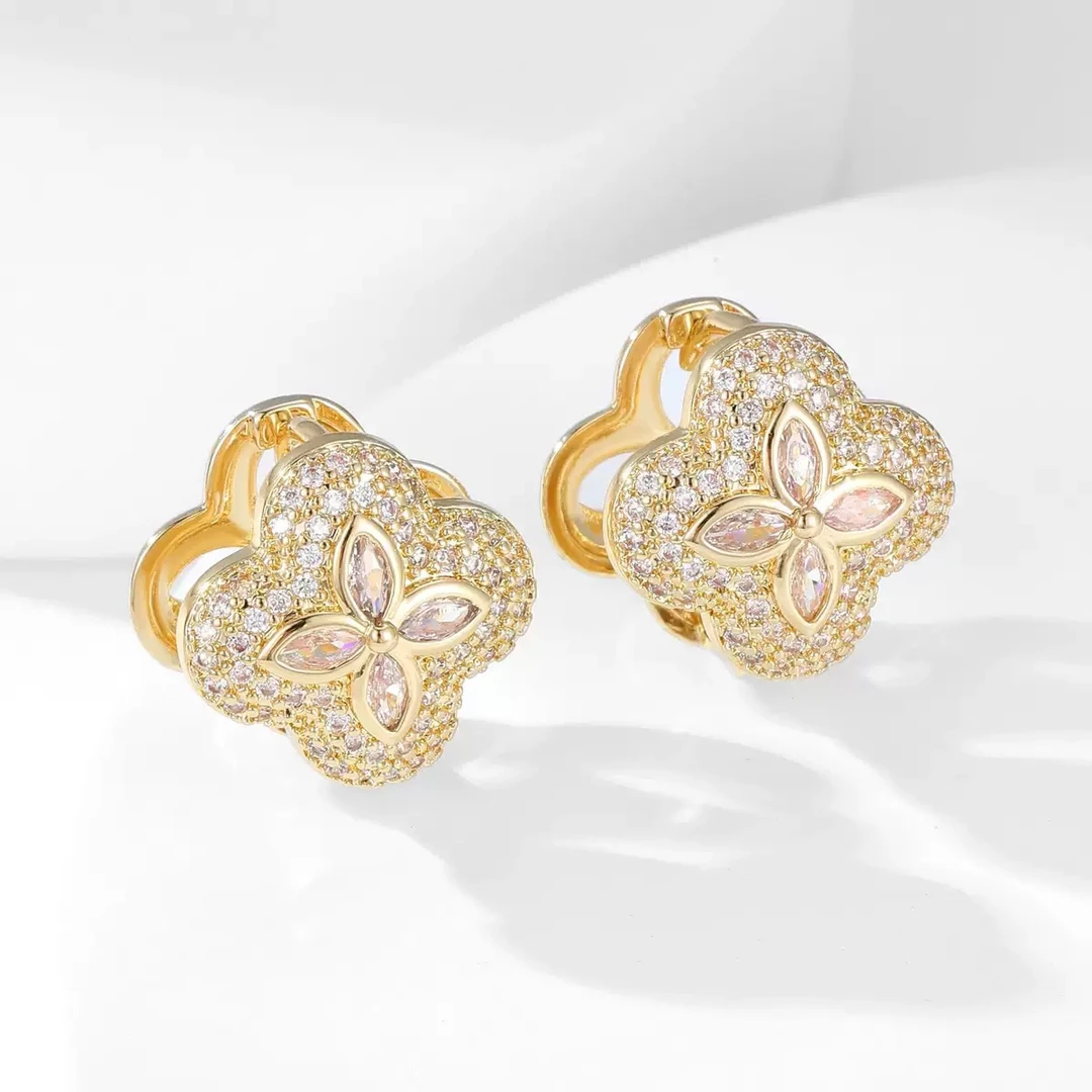 铜合金耳饰 气质轻奢时尚百搭个性精致小众耳饰SX2052