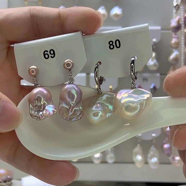 空***音颈饰淡水珍珠银S925镶嵌6980