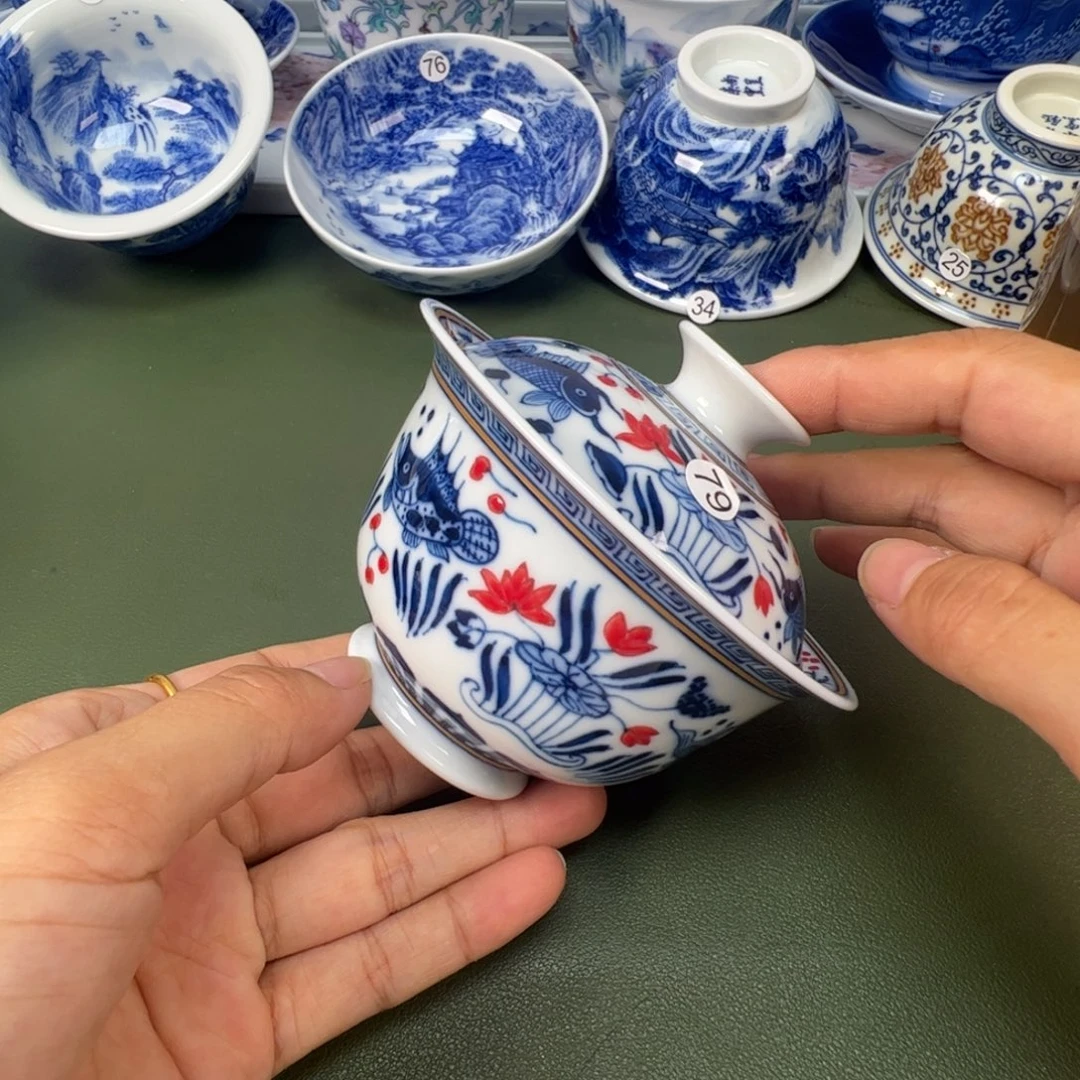 景德镇纯手工纯手绘茶具木木79