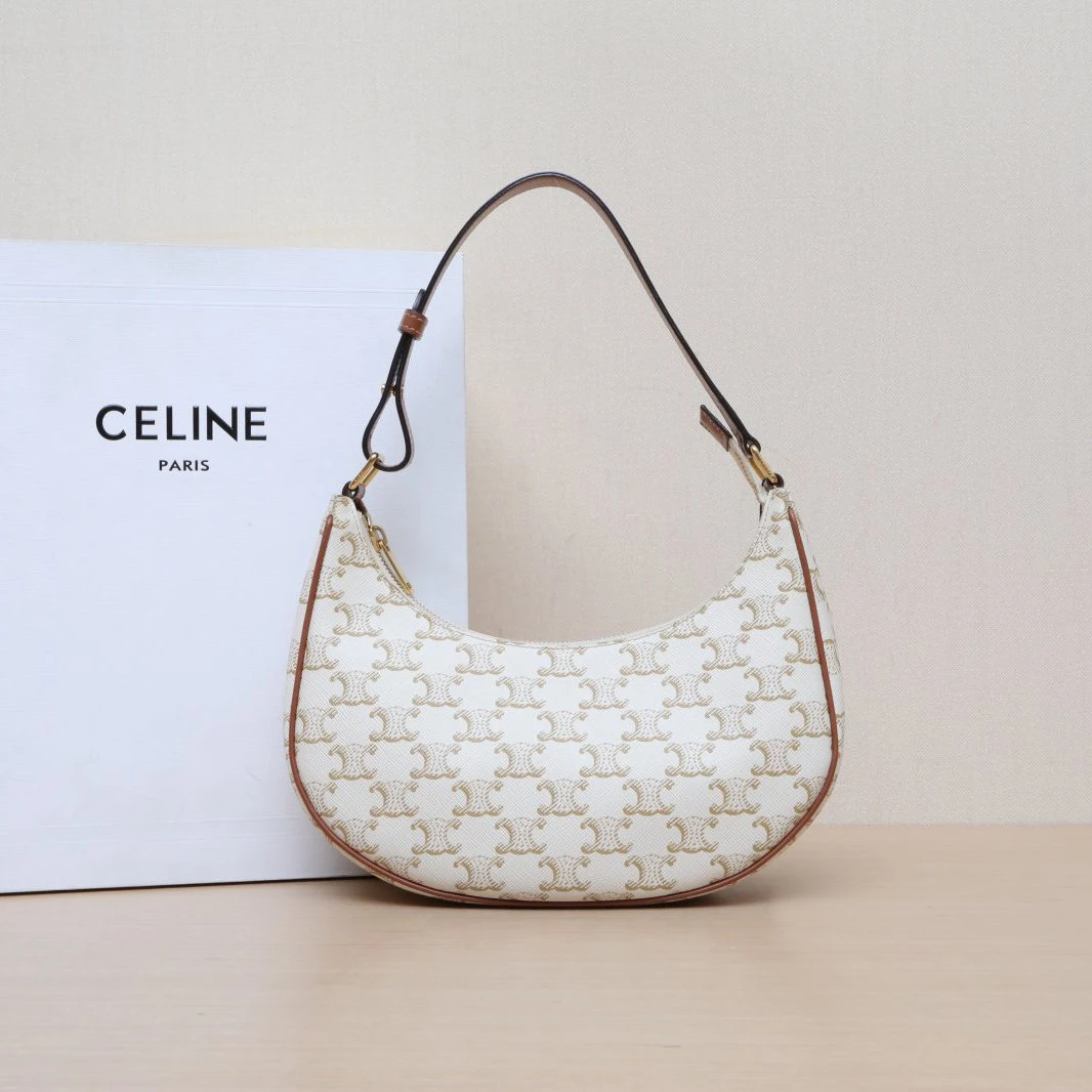 99新 Celine/思琳 -jf 小花柳 AVA 豌豆包 腋下包 中号