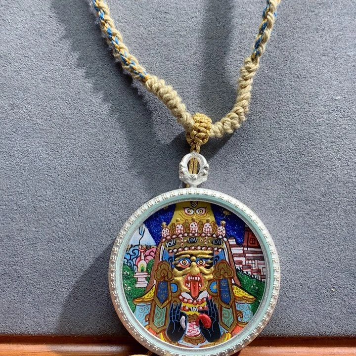 吊坠般若唐卡非遗传承