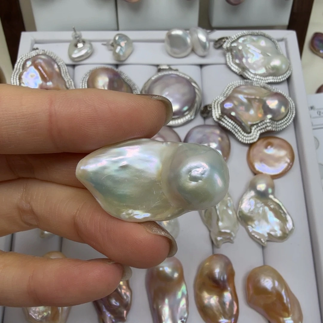 颈饰淡水珍珠银S925镶嵌