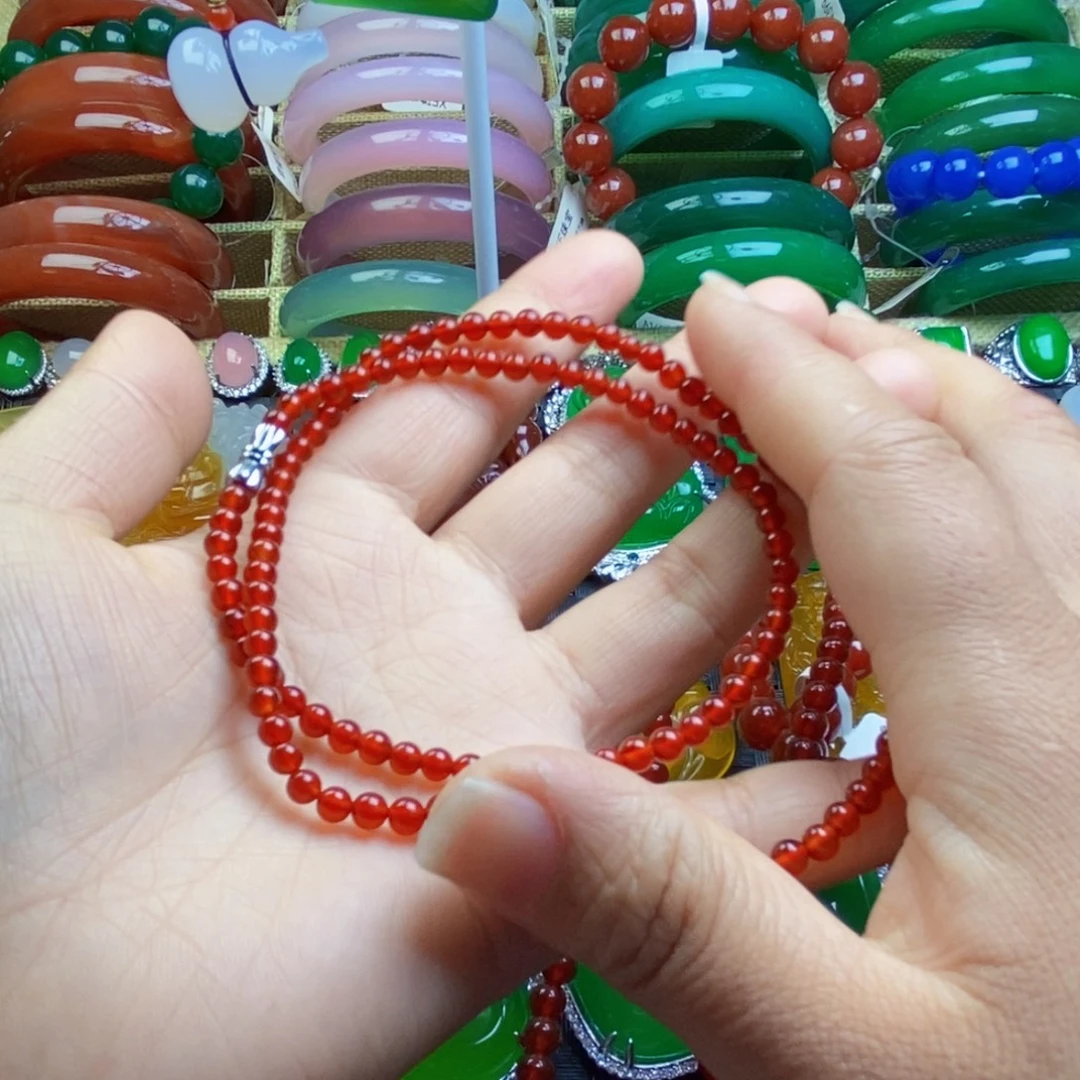 灵***儿玛瑙/玉髓未镶嵌颈饰卡4