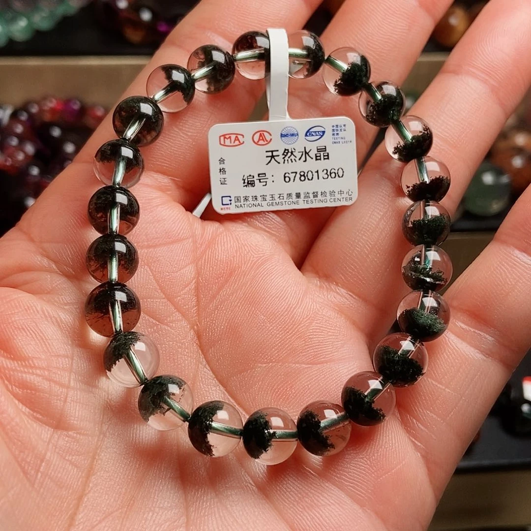 水晶手链未镶嵌绿幽灵8➕