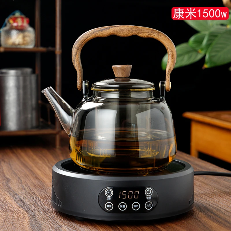 玻璃煮茶壶提梁壶电陶炉家用烧水壶煮茶器煮茶炉套装智能保温茶具