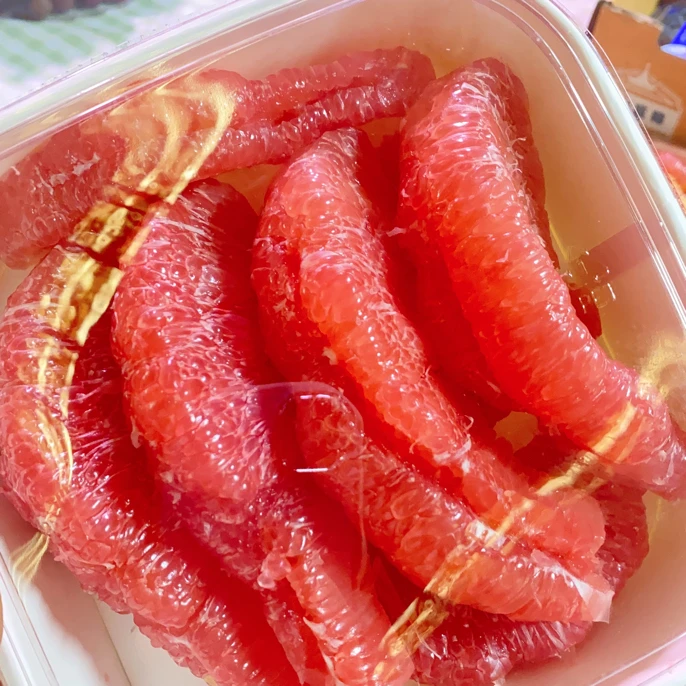 果切现剥红柚19.9元一盒（1斤肉肉）