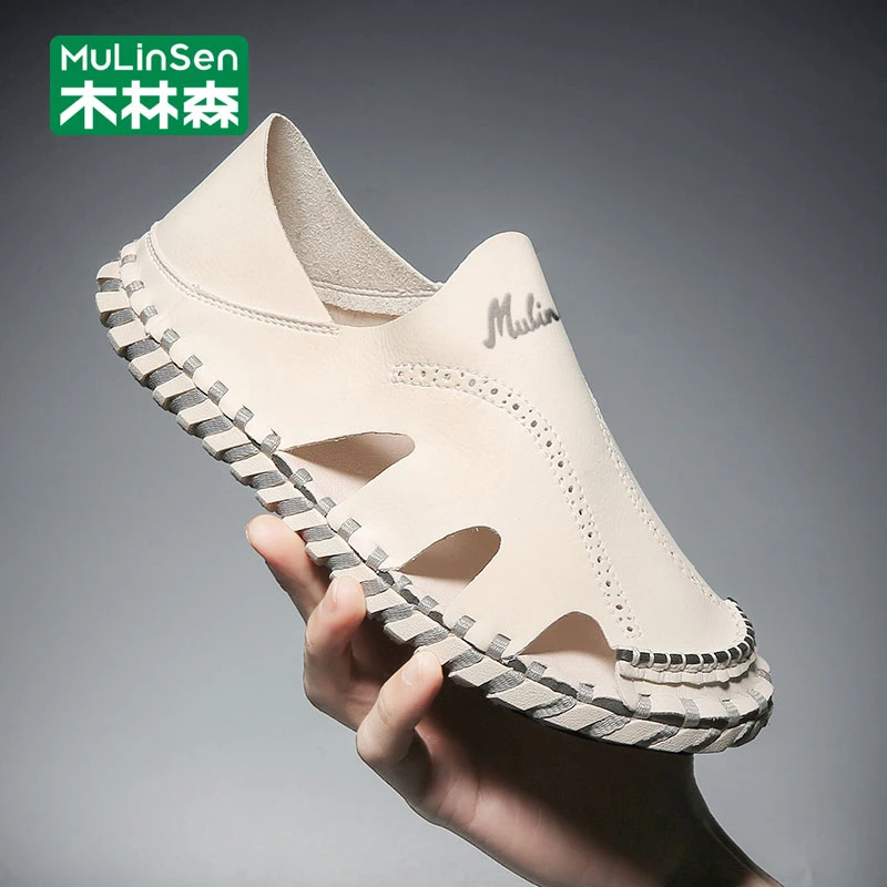 木林森洞洞鞋男2025新款夏季男士包头拖镂空休闲外穿沙滩凉鞋男款