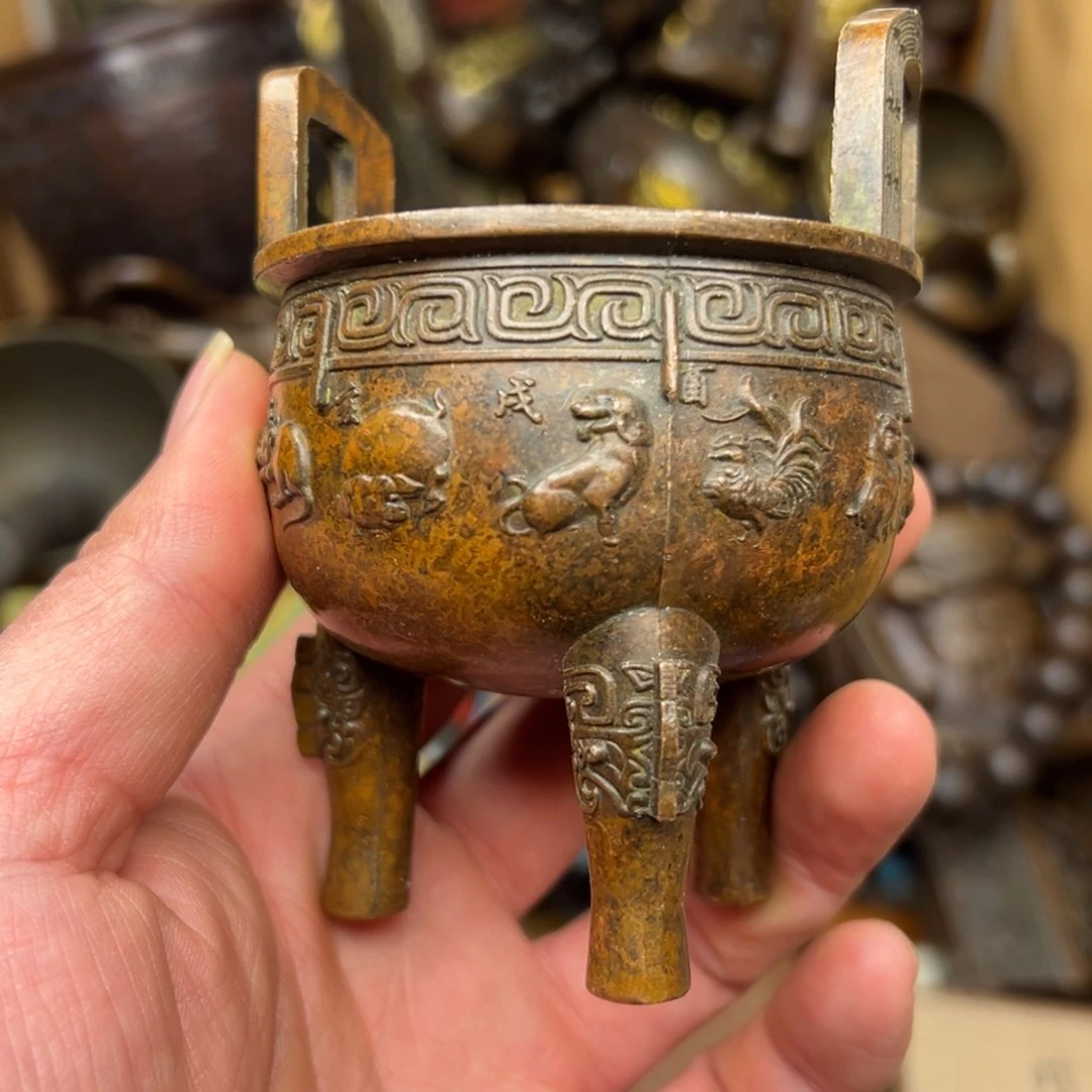 铜摆件欢迎欢迎你