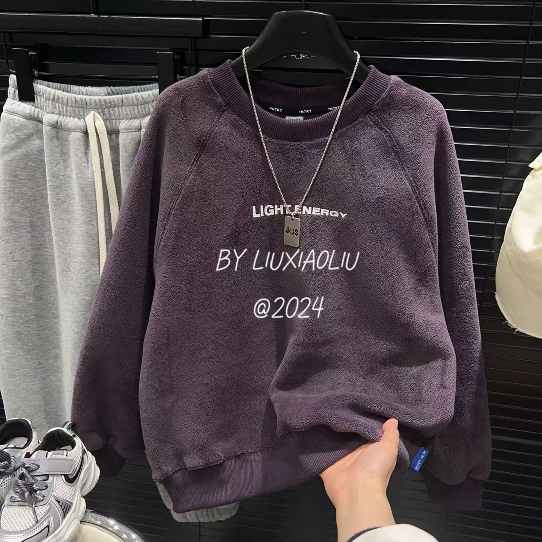 杭州六小六正版 BY LIUXIAOLIU冬季儿童双面奥粒绒卫衣15087