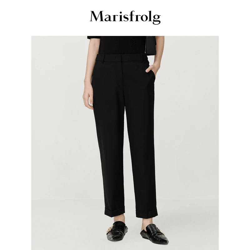 【粉丝专享】玛丝菲尔休闲九分裤弹力常规裤子A1CX31035