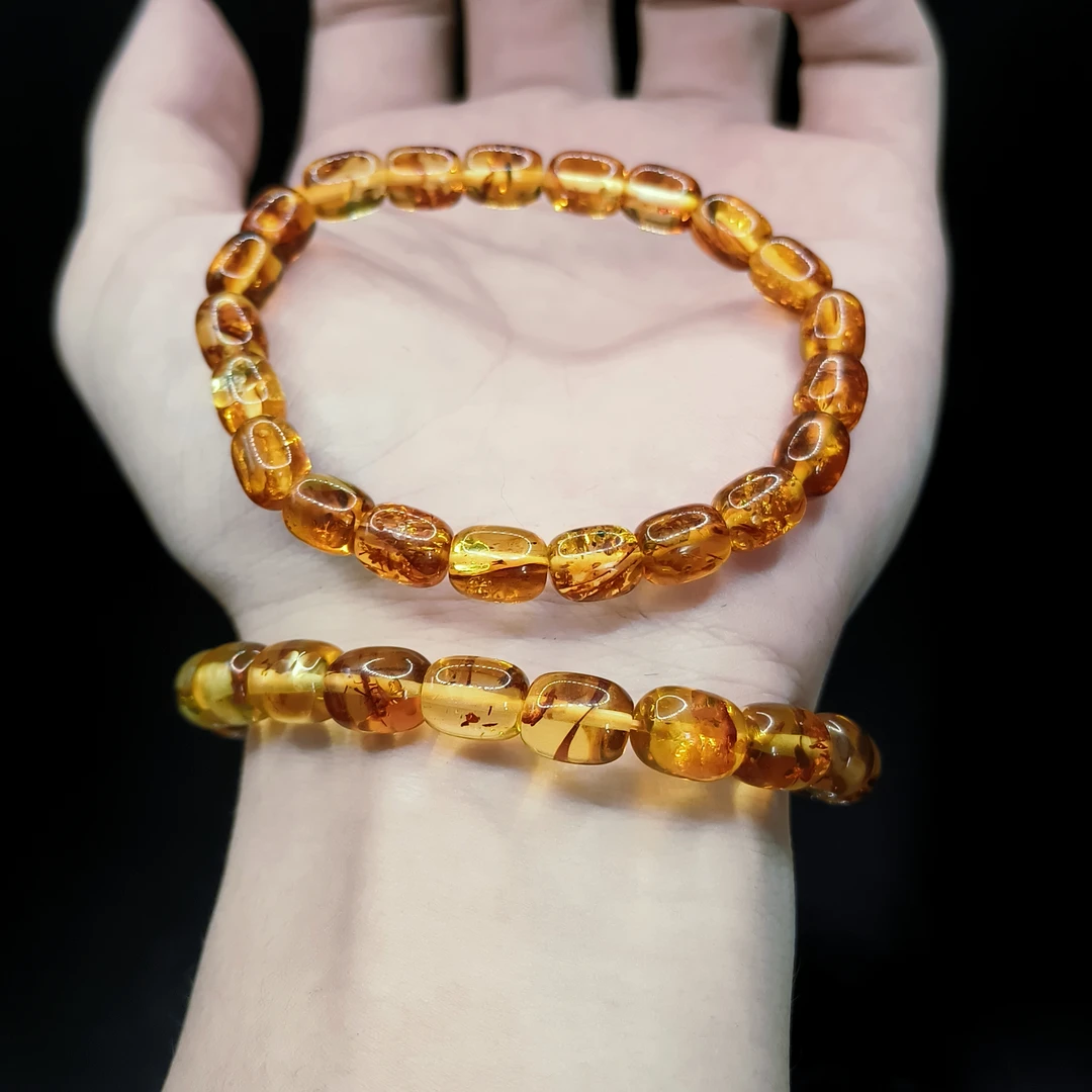 【李想精选】琥珀单圈手串M7【多样性发其一】约7mm