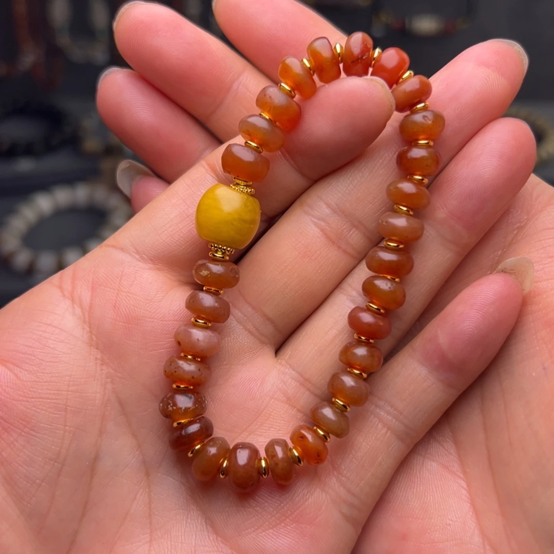 玛瑙/玉髓合金玛瑙对珠