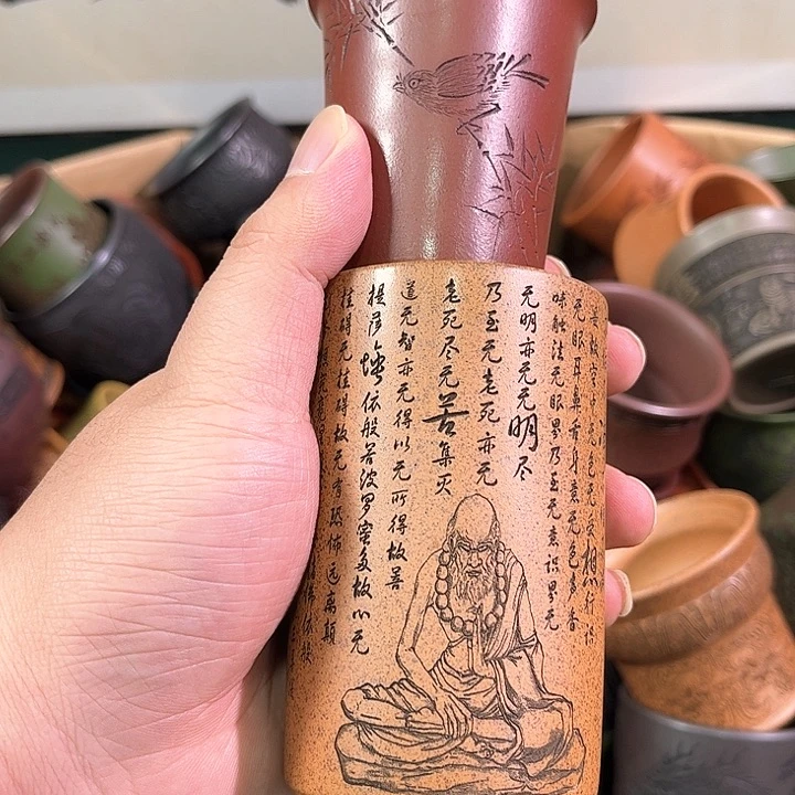 茶杯紫砂F****7全手工紫砂主任杯