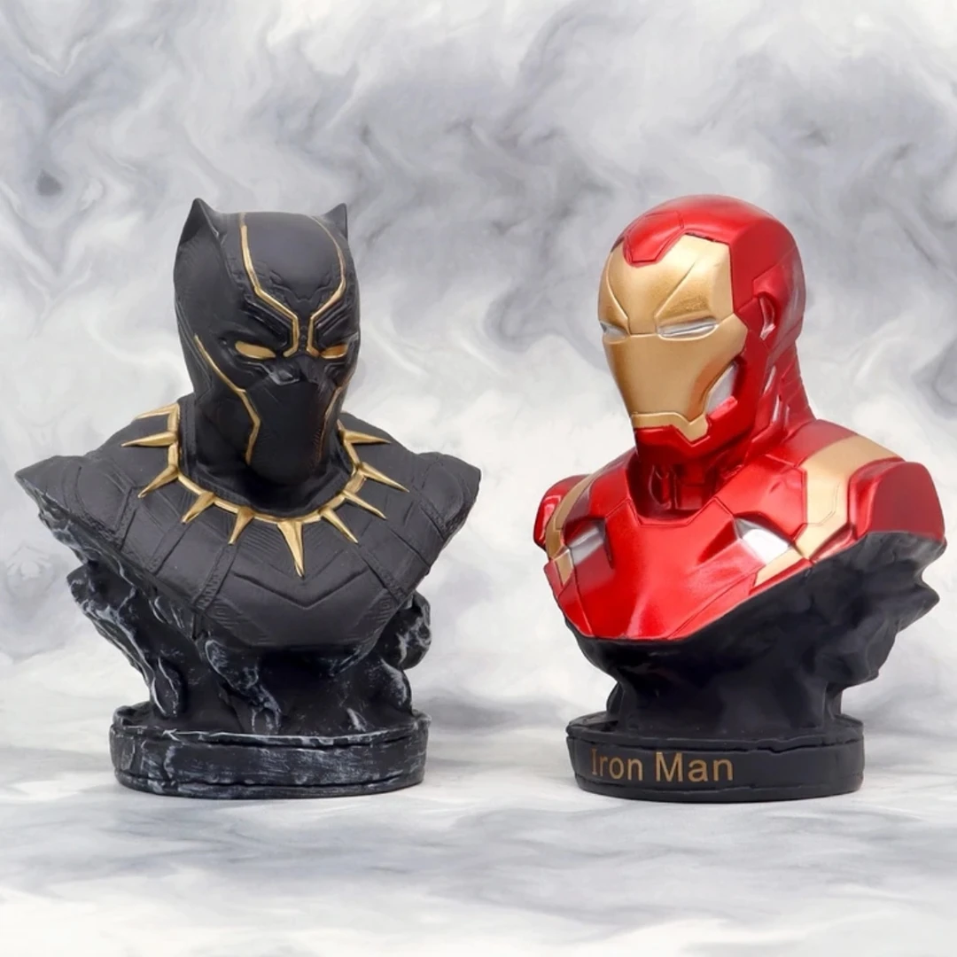 【造物严选】16cm钢铁黑豹半身像潮玩动漫手办模型桌面装饰摆件礼品