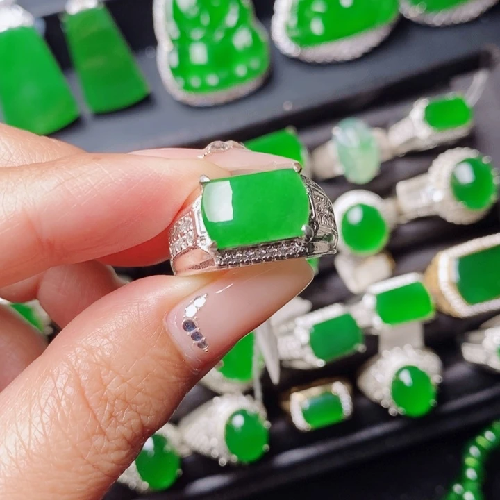 未镶嵌戒指翡翠天然翡翠正品