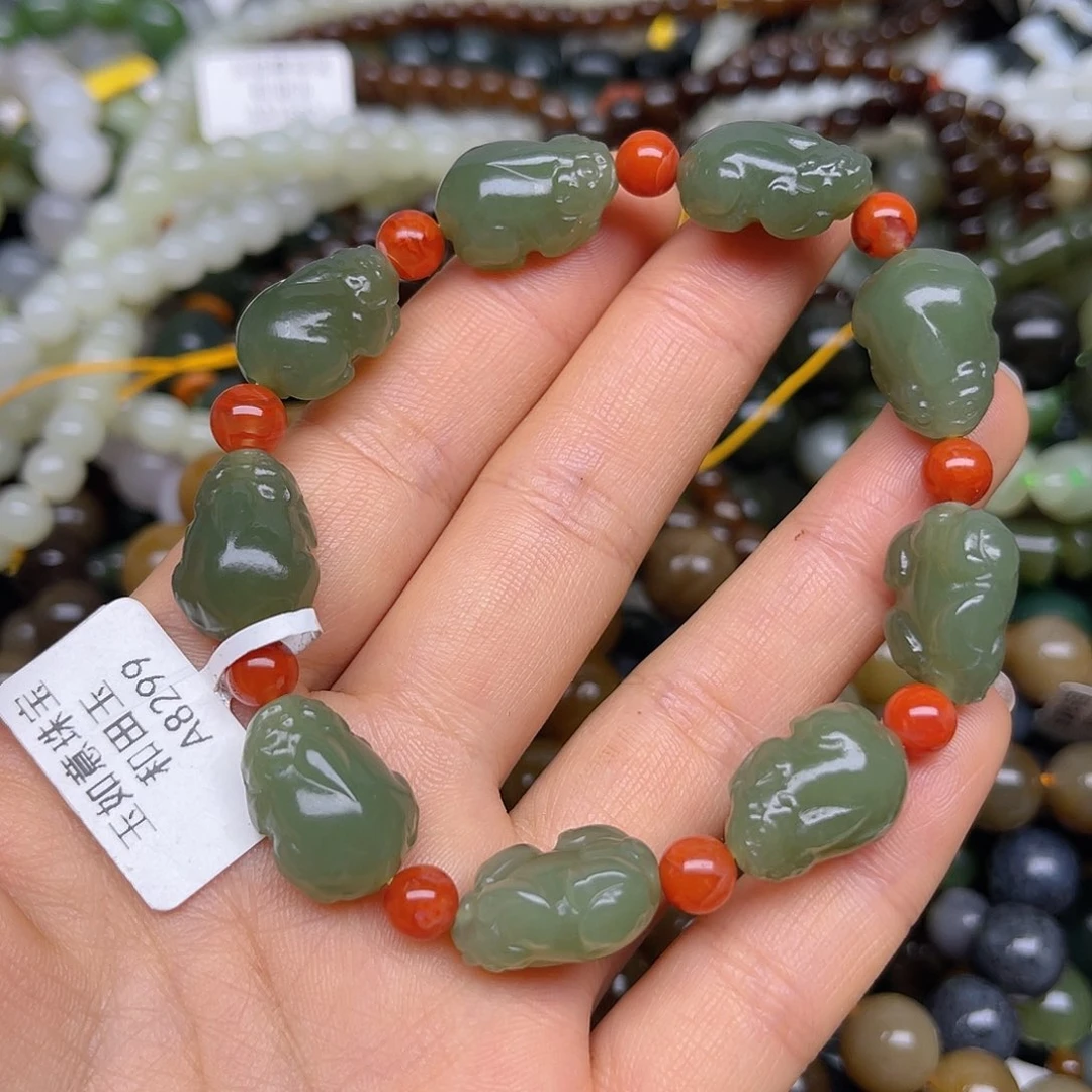 和田玉未镶嵌手链