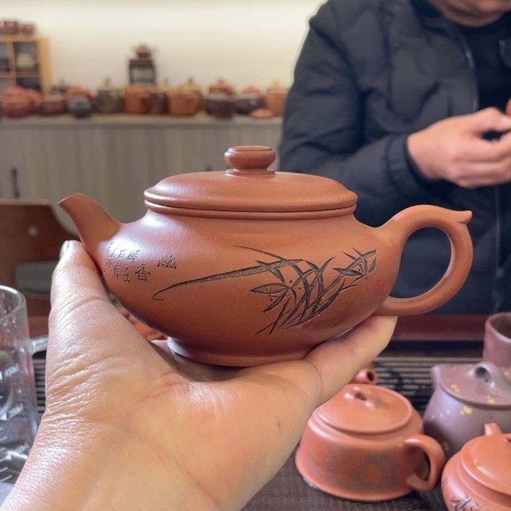 段泥茶壶陋**翁手工制作老段口