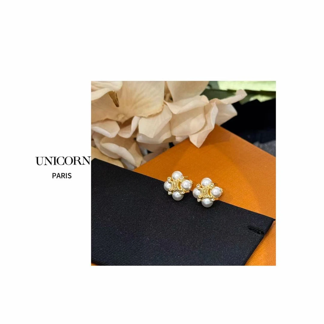 铜合金仿珍珠耳饰 法式气质高级感耳钉/发夹 ES1588-1/FS0189-1