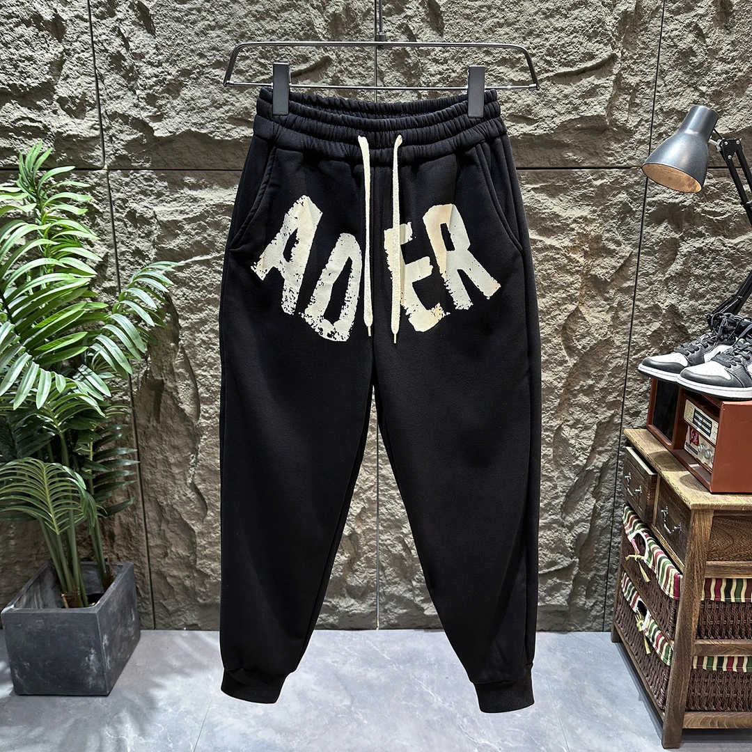 美式高街运动卫裤男秋季潮牌ins休闲裤重磅潮流棉质宽松束脚长裤