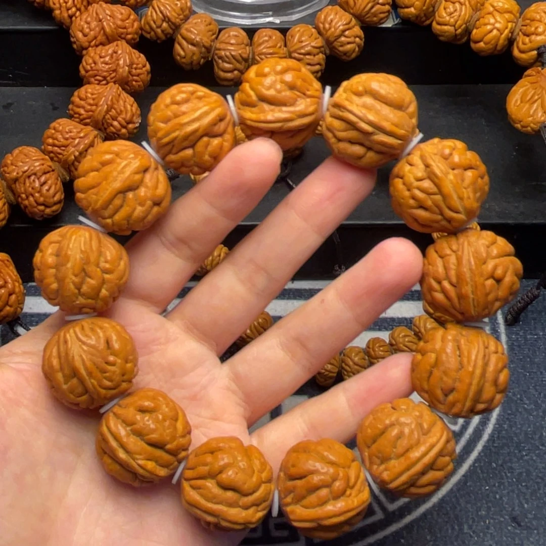 桃核手串龙纹桃核