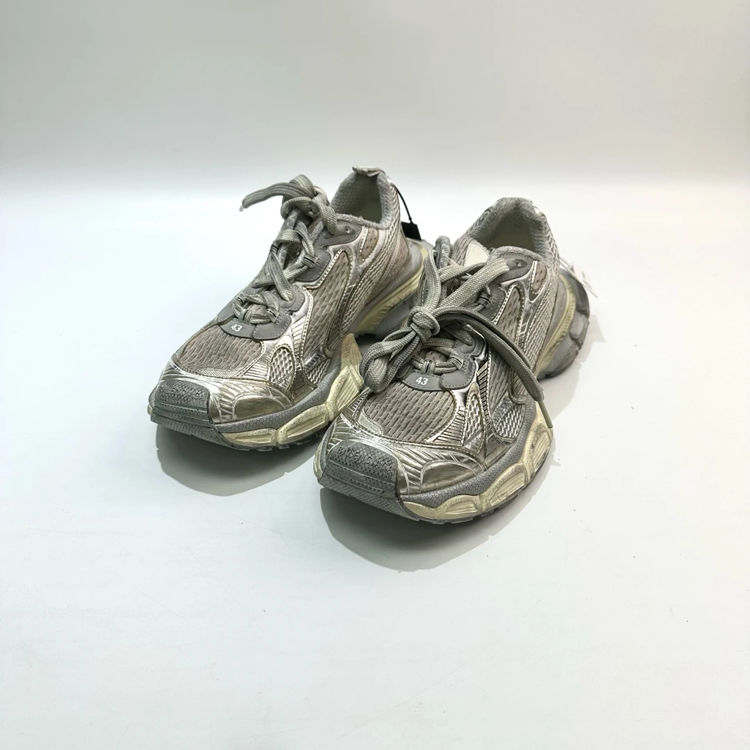 99新 Balenciaga/巴黎世家 43码 米色3XL老爹鞋 SY0891