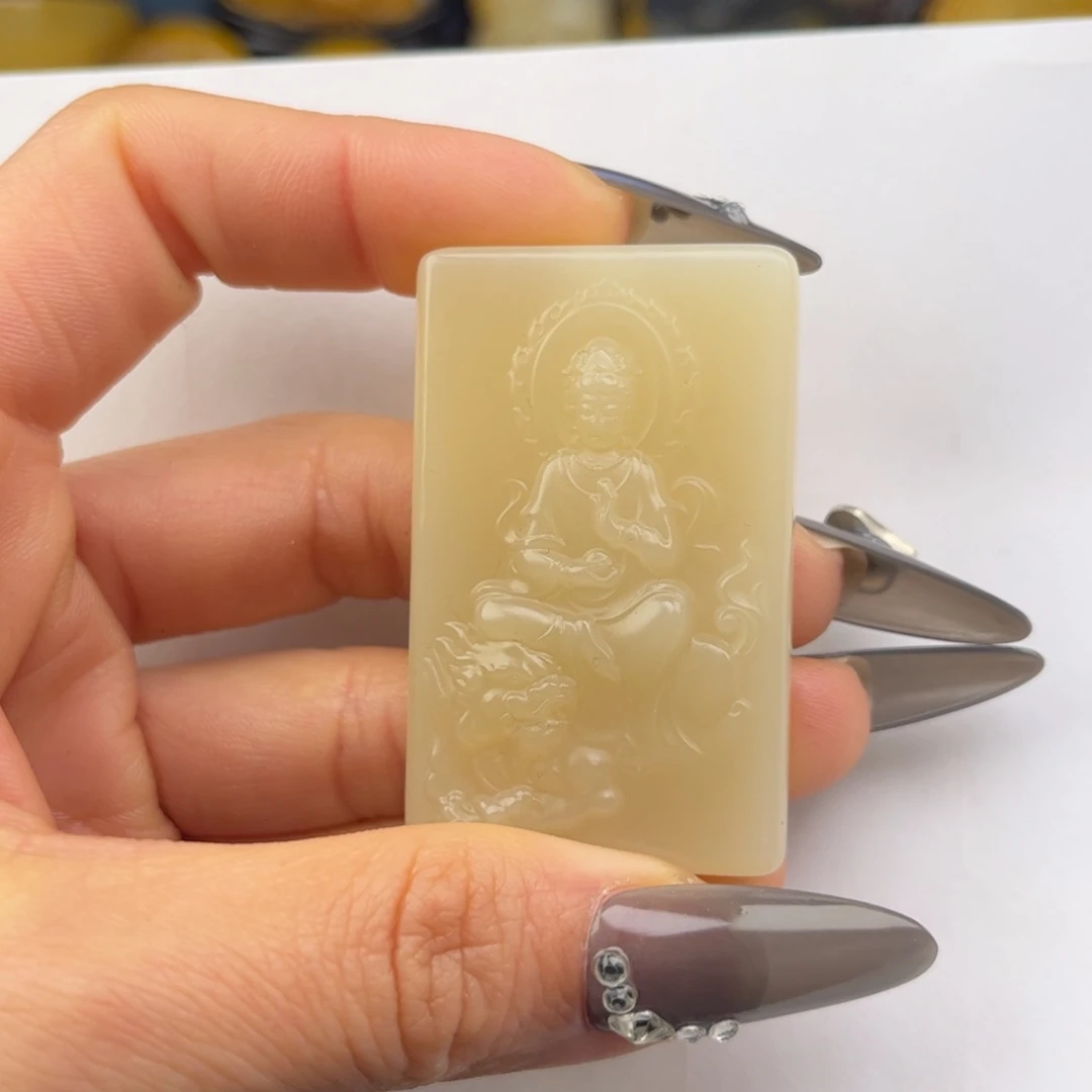 石英质玉黄蜡石挂件未镶嵌捡****毛