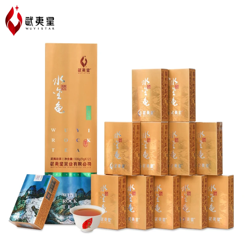 武夷星四大名枞 |水金龟|半天妖|铁罗汉|白鸡冠| 竖条装 9g×12/盒