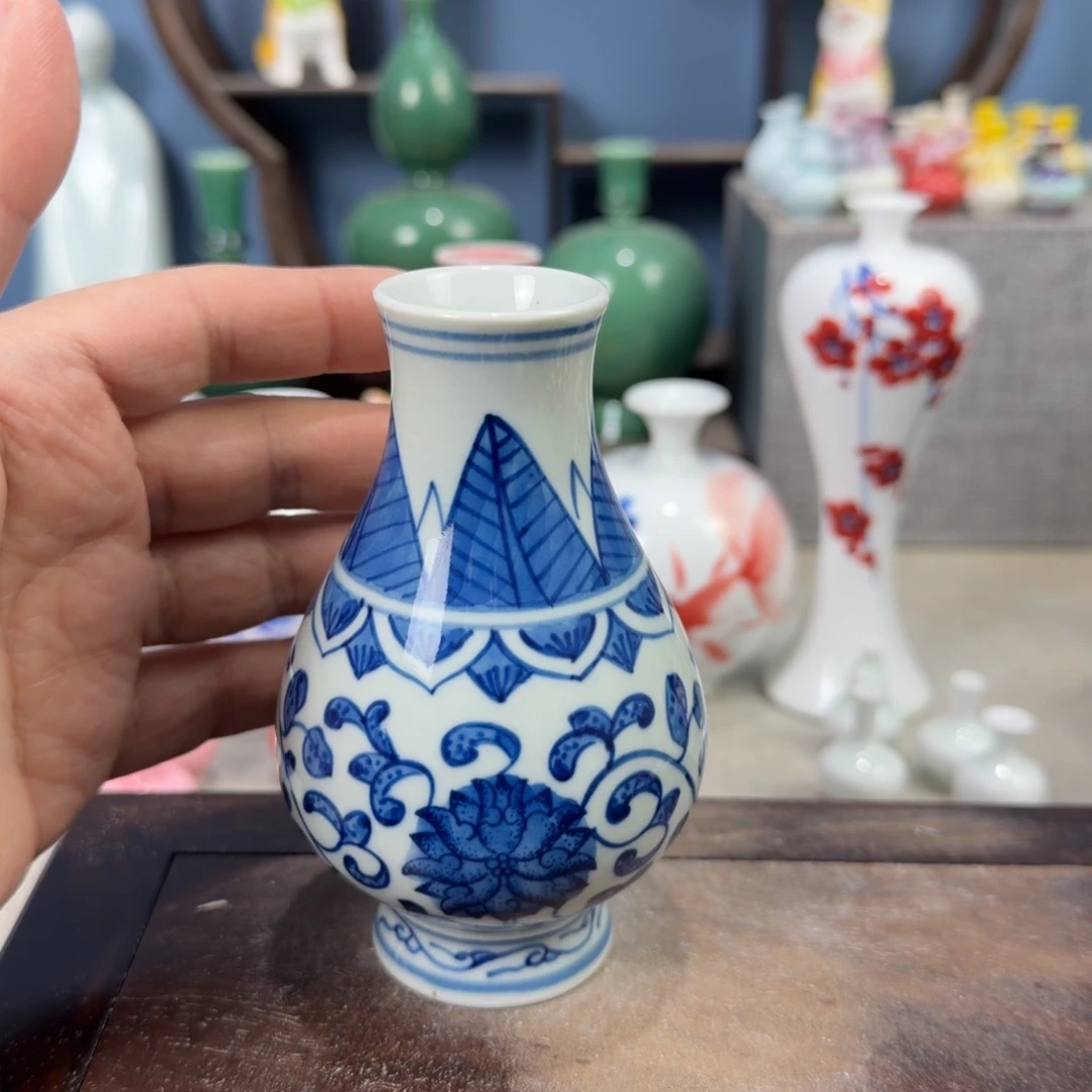 陶瓷手工小花器摆件