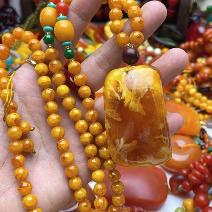 树脂制品48号无事牌毛衣链