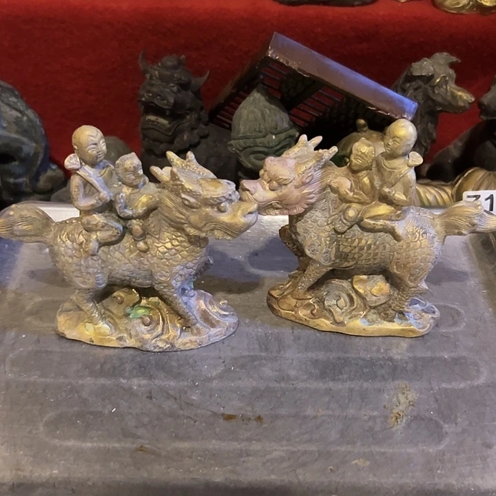 随***ℛ黄铜摆件，文房工艺品摆件