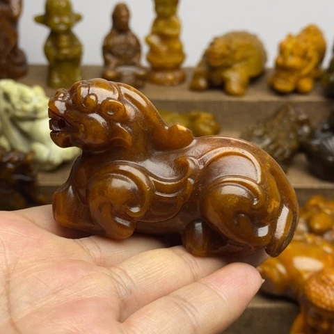 蛇纹石玉未镶嵌颈饰12