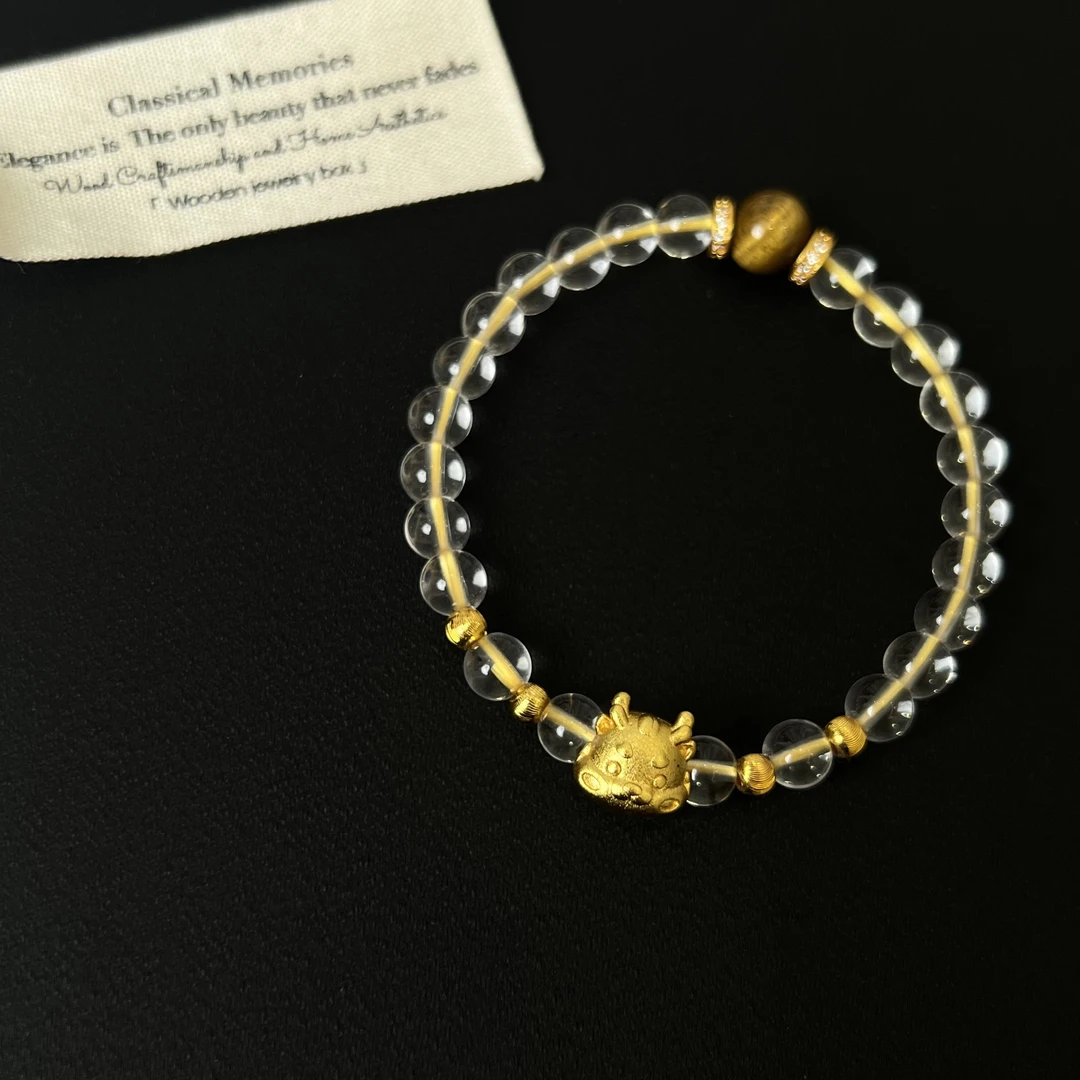 铜合金锆石手链 冰透感【金色小动物】手链1707