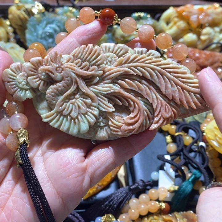 岫玉未镶嵌毛衣链