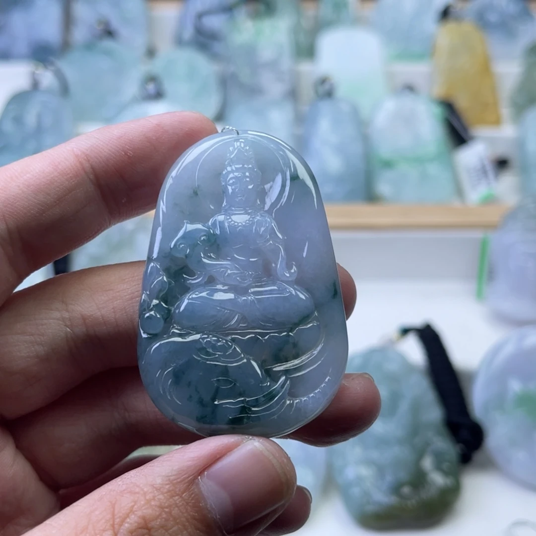 山***郎翡翠未镶嵌颈饰380