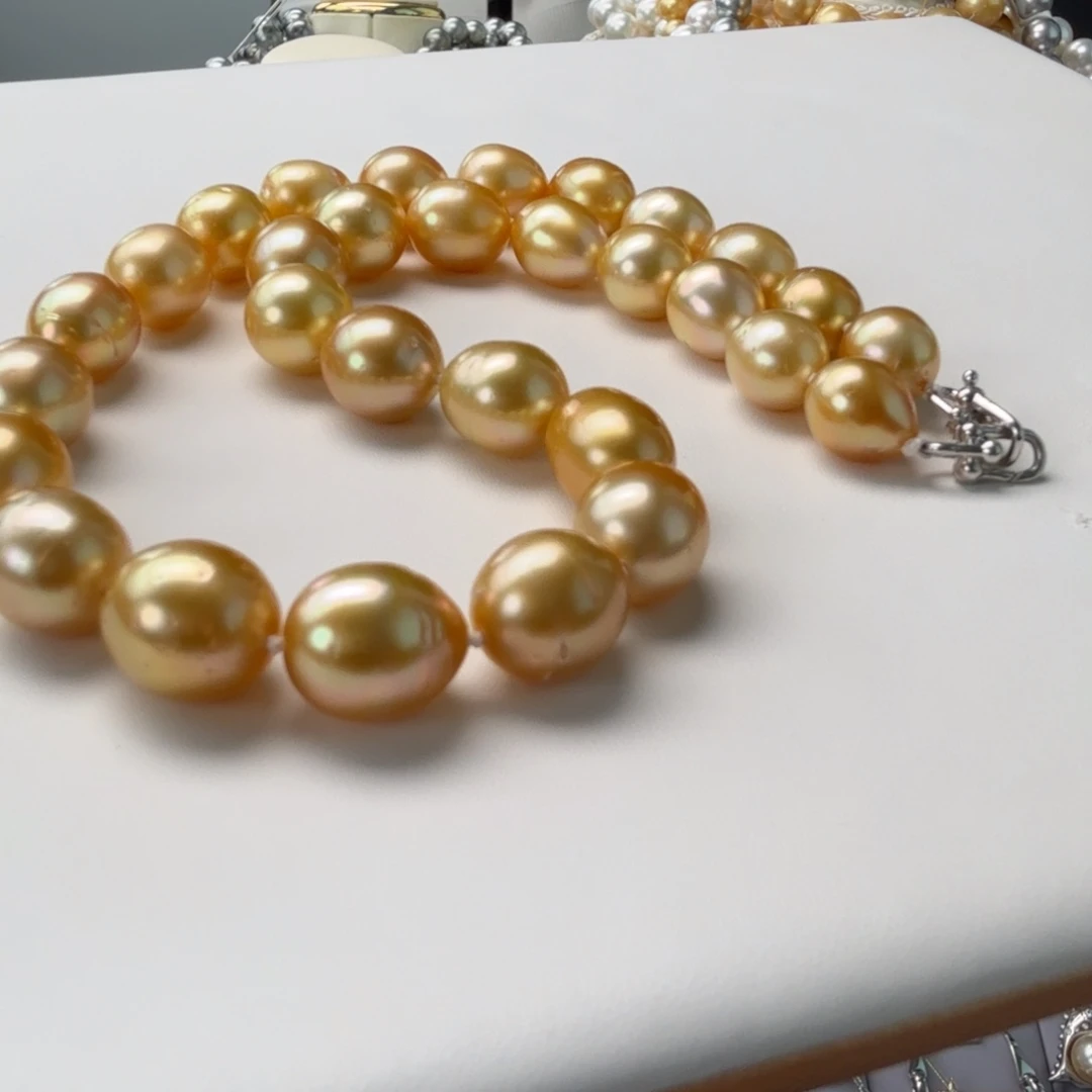 银S925镶嵌海水珍珠颈饰