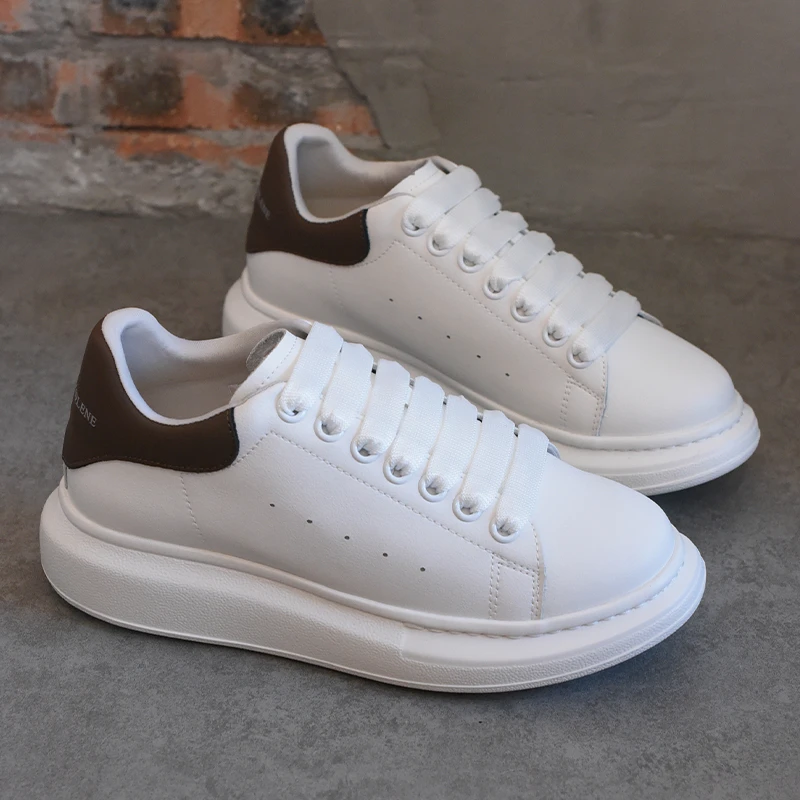 shougu/首谷2025冬季新款厚底轻便运动小白鞋女休闲百搭轻便板鞋