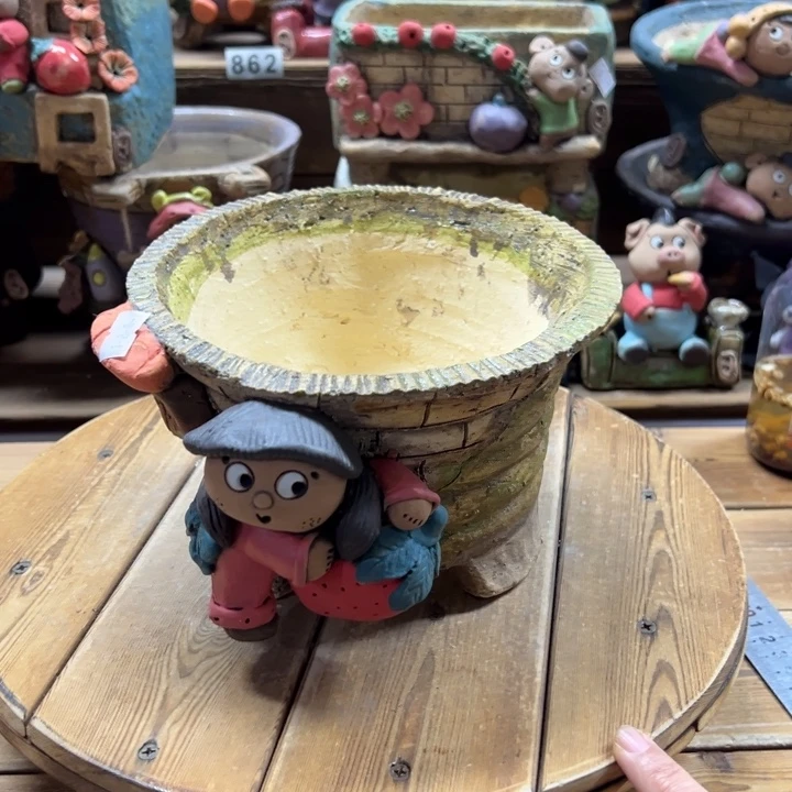 嘻哈多肉花盆百搭