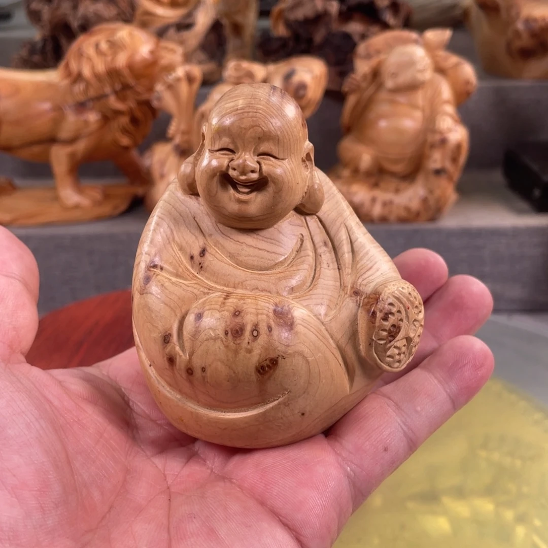 柏木太行崖柏弥勒佛佛