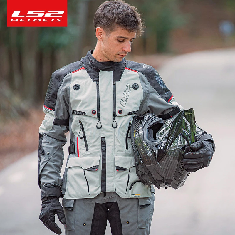 LS2考度拉摩托车拉力服骑行服男女放风防水透气保暖防寒四季摩旅